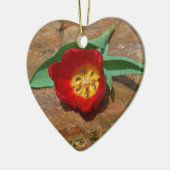 Spring Red Tulip Keramikornament (Links)