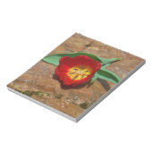 Spring Red Tulip Notizblock (Rotiert)