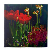Spring Red Tulips Tile Fliese (Vorderseite)