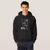 Spring Retro Cats 80er 90s Kittens Butterflies Chi Hoodie (Vorne ganz)