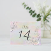 Spring Rhapsody Table Card Postkarte (Stehend Vorderseite)