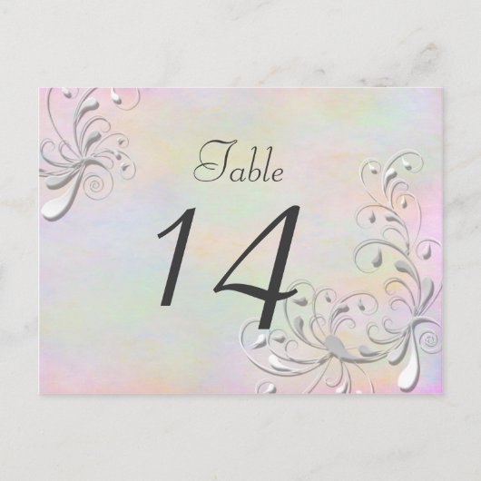 Spring Rhapsody Table Card Postkarte (Vorderseite)