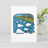 Spring River Einladung (Stehend Vorderseite)