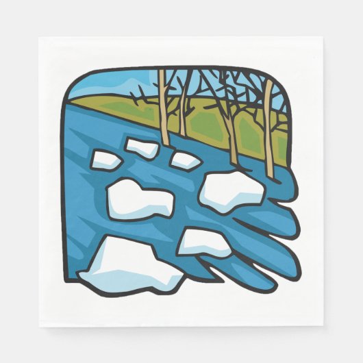 Spring River Serviette (Vorderseite)