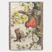 Spring Robin Birds Red Vogelbeobachtung Decke (Vorderseite Vertikal)