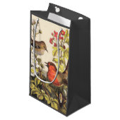 Spring Robin Birds Red Vogelbeobachtung Kleine Geschenktüte (Vorderseite Schrägansicht)