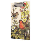 Spring Robin Birds Red Vogelbeobachtung Klemmbrett (Links)