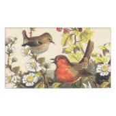 Spring Robin Birds Red Vogelbeobachtung Namenschild (Vorderseite)