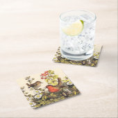 Spring Robin Birds Red Vogelbeobachtung Rechteckiger Pappuntersetzer (Vor Ort)