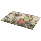 Spring Robin Birds Red Vogelbeobachtung Schneidebrett (Ecke)