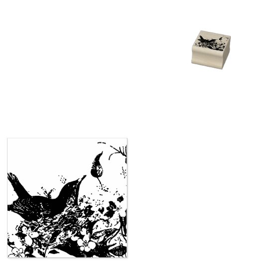 Spring Robin Gummistempel (Stempel)