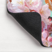 Spring Robin Pink Cherry Blossom Mousepad (Ecke)