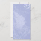 Spring Romance Blue Wedding Vielen Dank Foto Card Dankeskarte (Rückseite)