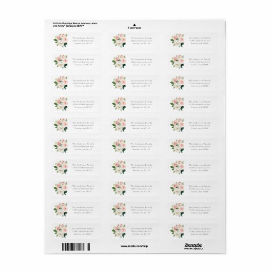 Spring Romance Return Address Label (Vorne)
