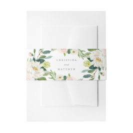 Spring Romance Wedding Bellyband Einladungsbanderole