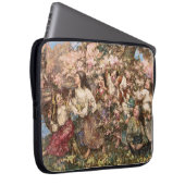 Spring Roundelay (von Edward Atkinson Hornel) Laptopschutzhülle (Vorne Rechts)