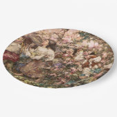 Spring Roundelay (von Edward Atkinson Hornel) Pappteller (Schrägansicht)