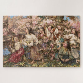 Spring Roundelay (von Edward Atkinson Hornel) Puzzle