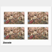 Spring Roundelay (von Edward Atkinson Hornel) Rechteckiger Aufkleber (Blatt)