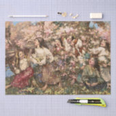 Spring Roundelay (von Edward Atkinson Hornel) Seidenpapier (Handwerk)