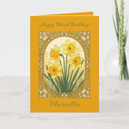 Spring’s First Smile The March Daffodil Karte