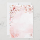 Spring Sakura Quinceañera Sweet 16 Cherry blossom  Einladung (Rückseite)