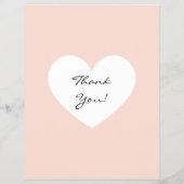 Spring Sale Blush Pink Sage Green BACKSIDE Heart Flyer (Hinten)