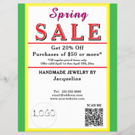 Spring Sale Jewelry Yellow Green Heart Flyer