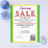 Spring Sale Jewelry Yellow Green Heart Flyer (Einzeln)