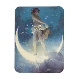 Spring Scattering Stars vintage illustration Magnet