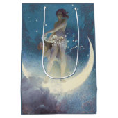 Spring Scattering Stars vintage illustration Mittlere Geschenktüte (Rückseite)