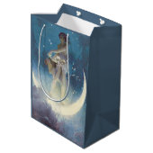 Spring Scattering Stars vintage illustration Mittlere Geschenktüte (Rückseite Schrägansicht)