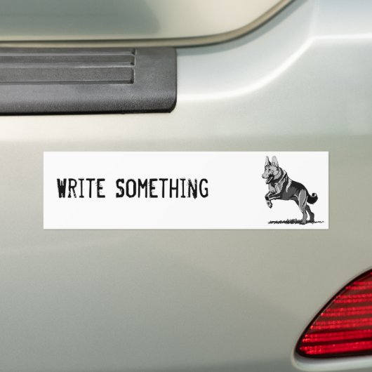 Spring Schäferhund Autoaufkleber (Auf Auto)