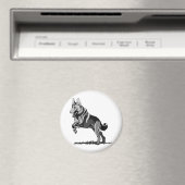Spring Schäferhund Magnet (In Situ (Geschirrspüler))