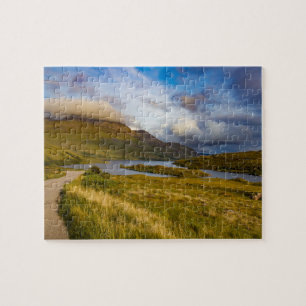 Spring Scottish Mountain Lake Landscape Highlands Puzzle