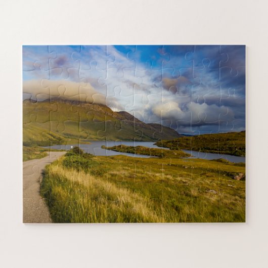 Spring Scottish Mountain Lake Landscape Highlands Puzzle (Horizontal)