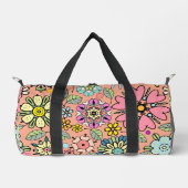 Spring Season Retro Flower Colors Seamless Pattern Duffle Bag (Vorderseite)