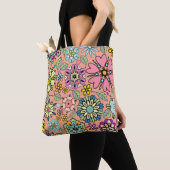 Spring Season Retro Flower Colors Seamless Pattern Tasche (Von Nahem)