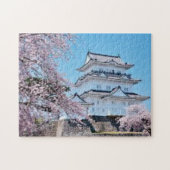 Spring Serenity at Numazu Castle – Sakura in Bloom Puzzle (Horizontal)