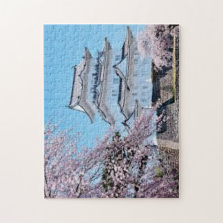 Spring Serenity at Numazu Castle – Sakura in Bloom Puzzle