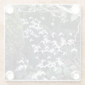 Spring Snowdrops Glass Untersetzer (Rückseite)