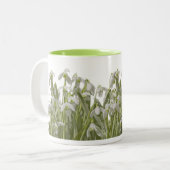 Spring Snowdrops Zweifarbige Tasse (Vorderseite Links)