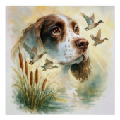 Spring Spaniel und Mallard Enten Doppelexposition Poster (Vorderseite)