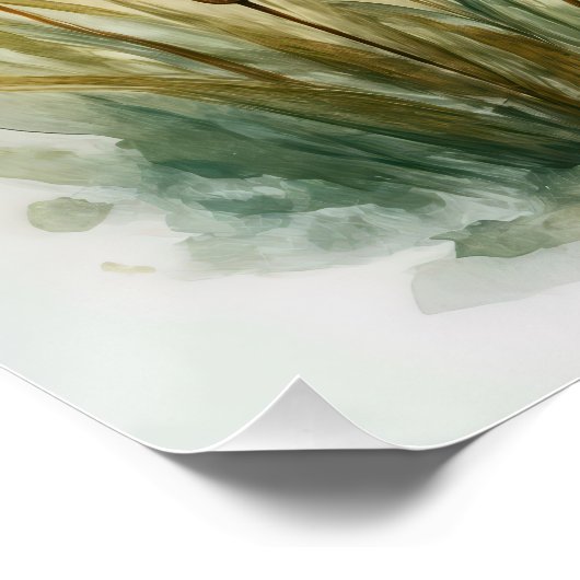 Spring Spaniel und Mallard Enten Doppelexposition Poster (Ecke)