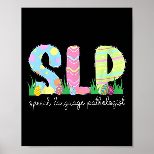 Spring Speech Sprachpathologe Ostersonne Sl Poster (Vorne)