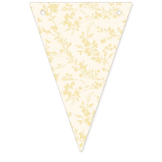 Spring Sprigs Buttercream - Neutral Wimpelkette (Erste Fahne)