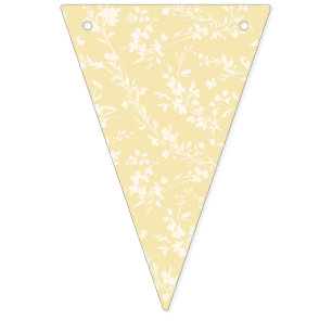 Spring Sprigs Neutral - Buttercreme Wimpelkette