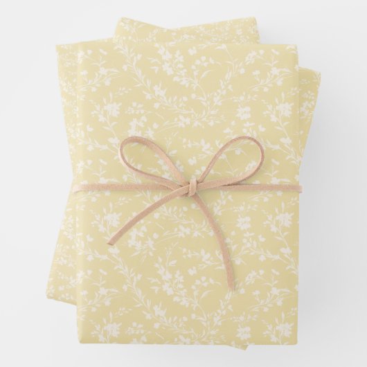 Spring Springs Neutral - Buttercreme Geschenkpapier Set (Beispiel)