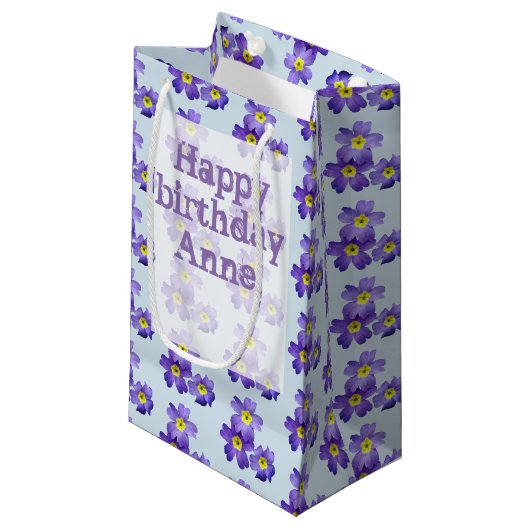 Spring Sprung Custom Gift Bag Kleine Geschenktüte (Vorderseite Schrägansicht)