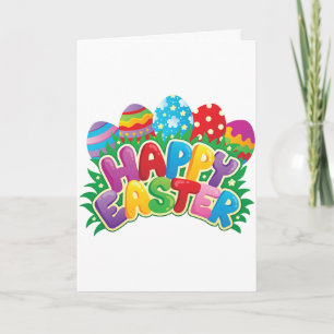 "SPRING" SPRUNG UND "EASTER" HABEN BEGONNEN FEIERTAGSKARTE